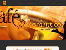 Tablet Screenshot of caferomanticoradio.com